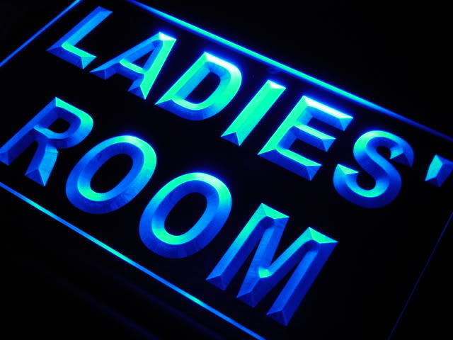 LADIES' ROOM TOILET Washroom Neon Light Sign